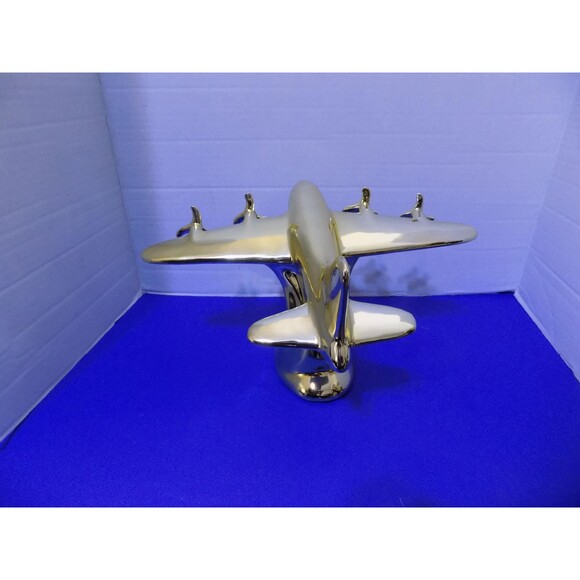 NEW Vintage Style Propeller Airplane Statue Figurine Model Plane Aviation - Picture 6 of 7